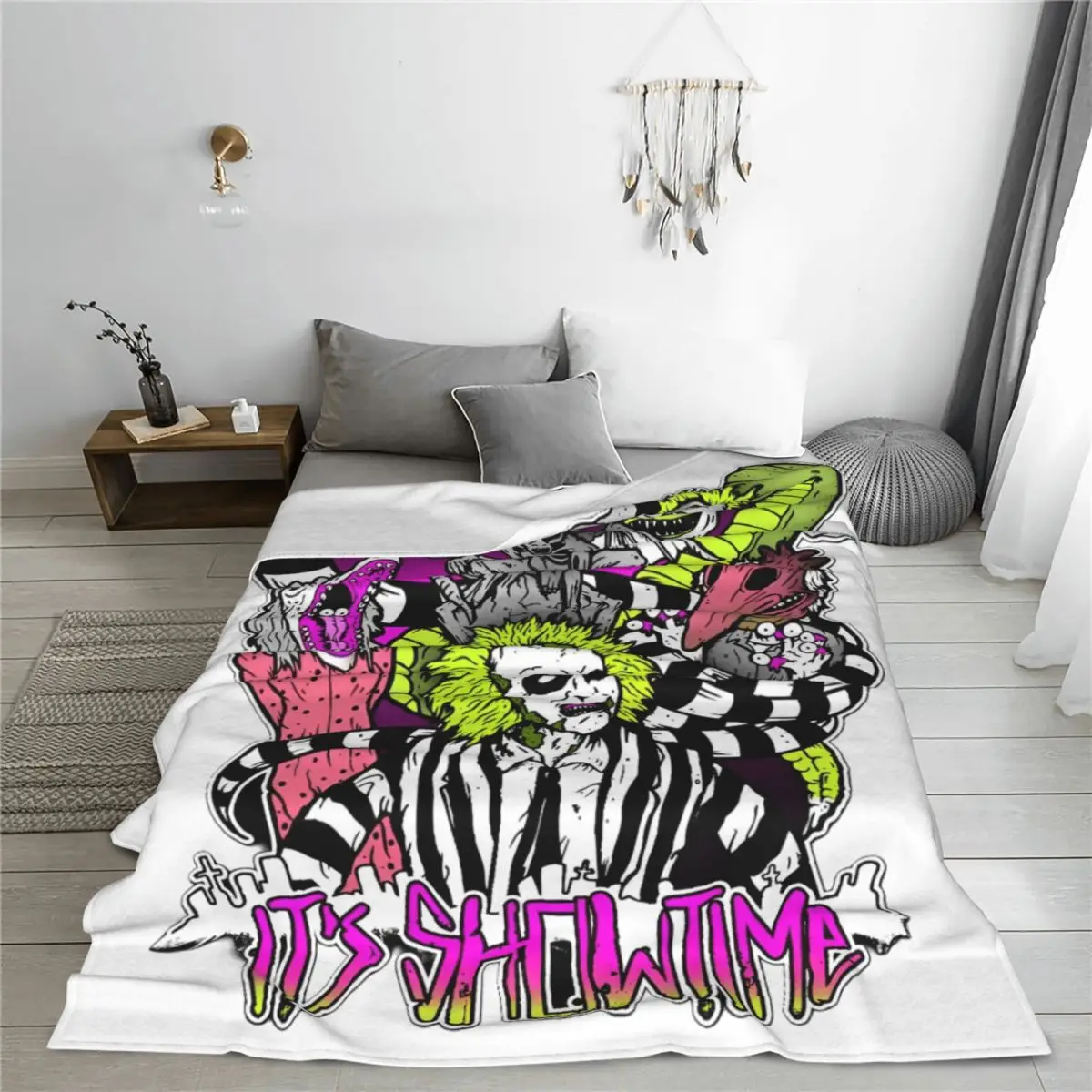 kf S20c23957abff46f38f91ae5c0a0de9d4O B Beetlejuice Spooky Movie Ghost Blanket Halloween Horror Fleece Throw Blanket Bedroom Sofa Portable Ultra Soft - Beetlejuice Shop